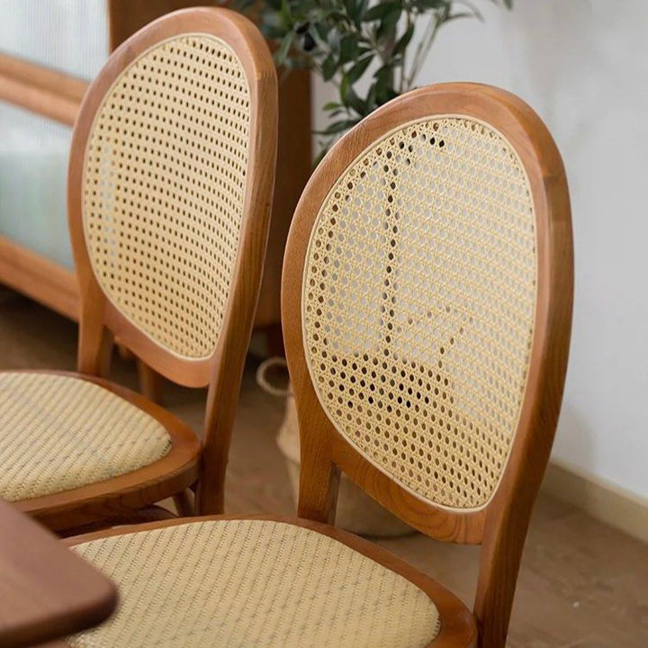 LORNA Rustic Rattan Dining Chair - Radical Homes Singapore