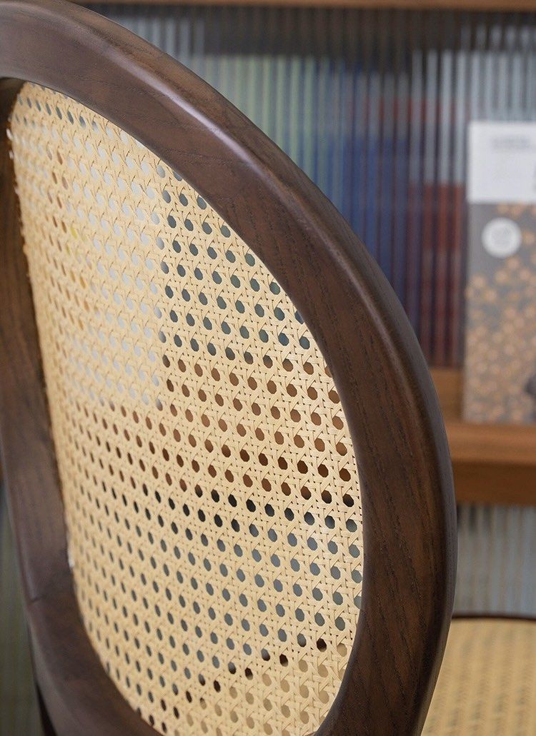 LORNA Rustic Rattan Dining Chair - Radical Homes Singapore