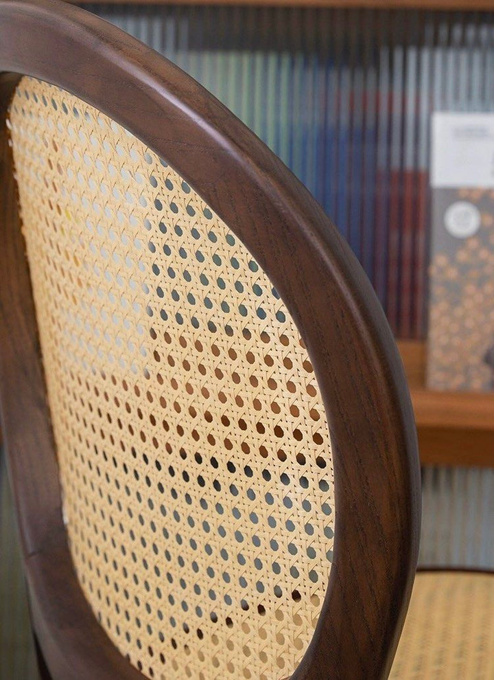 LORNA Rustic Rattan Dining Chair - Radical Homes Singapore