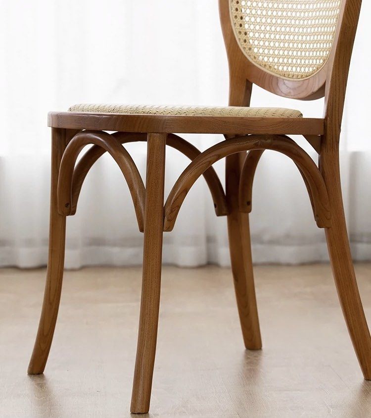 LORNA Rustic Rattan Dining Chair - Radical Homes Singapore