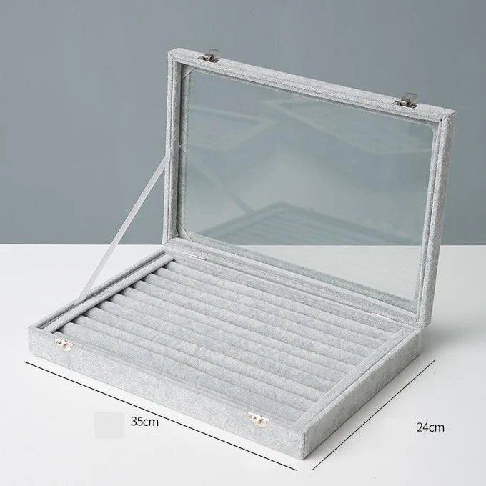 JEWEL Glass Top Jewellery Box