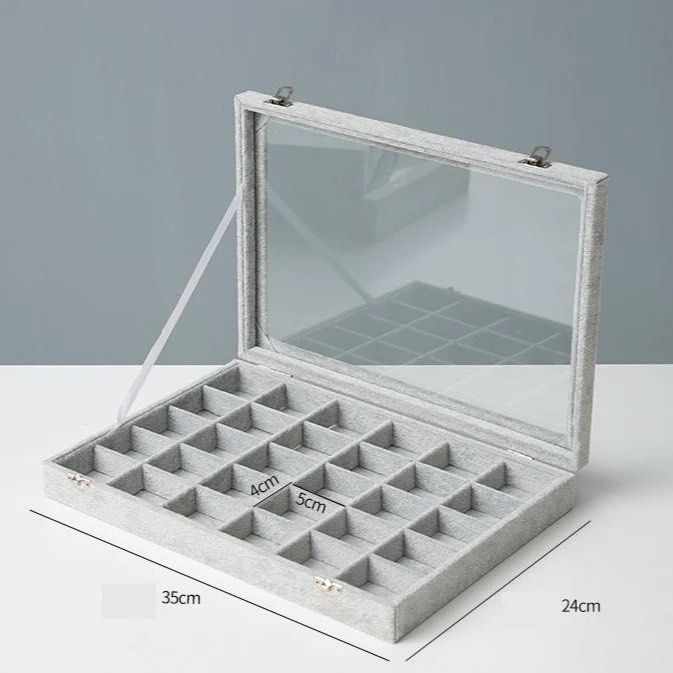 JEWEL Glass Top Jewellery Box