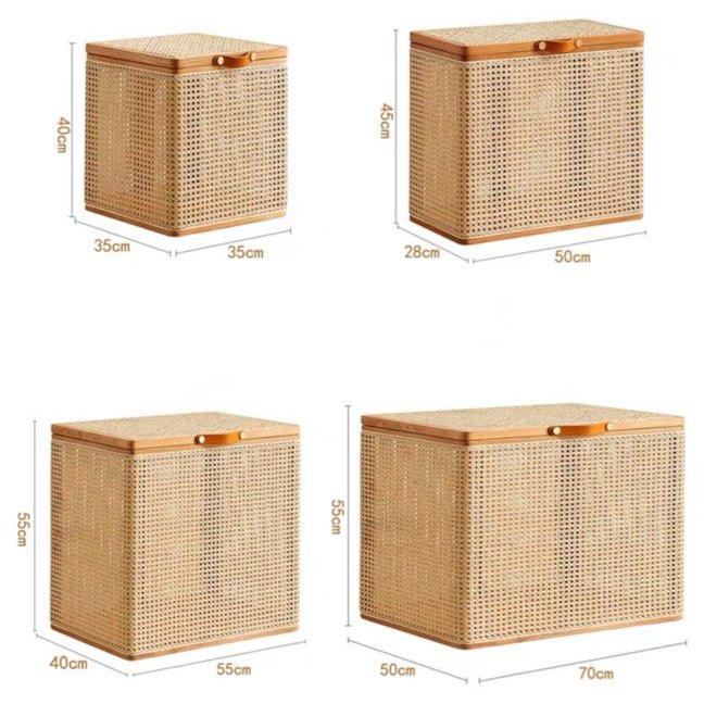 JEWUL Rattan Storage Box