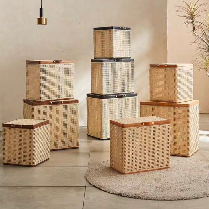 JEWUL Rattan Storage Box