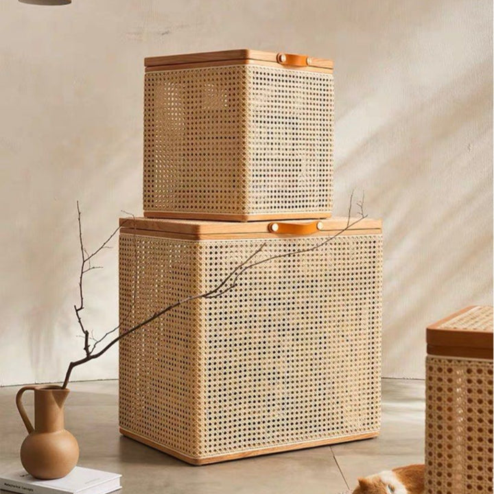 JEWUL Rattan Storage Box