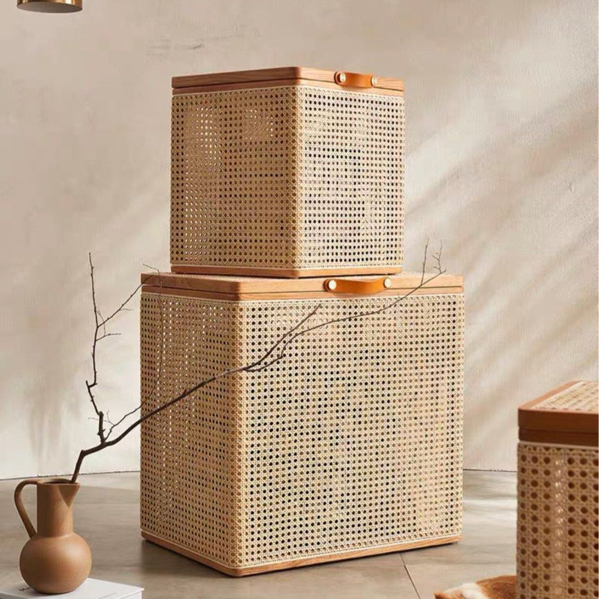JEWUL Rattan Storage Box