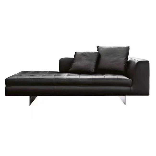 VOSSARI Modern Leather Chaise Sofa