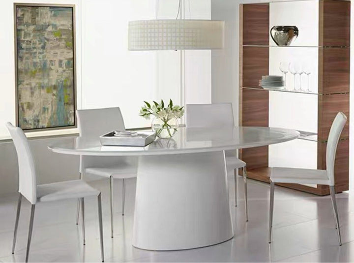 KAVIN Modern Solid Wood Oval Dining Table