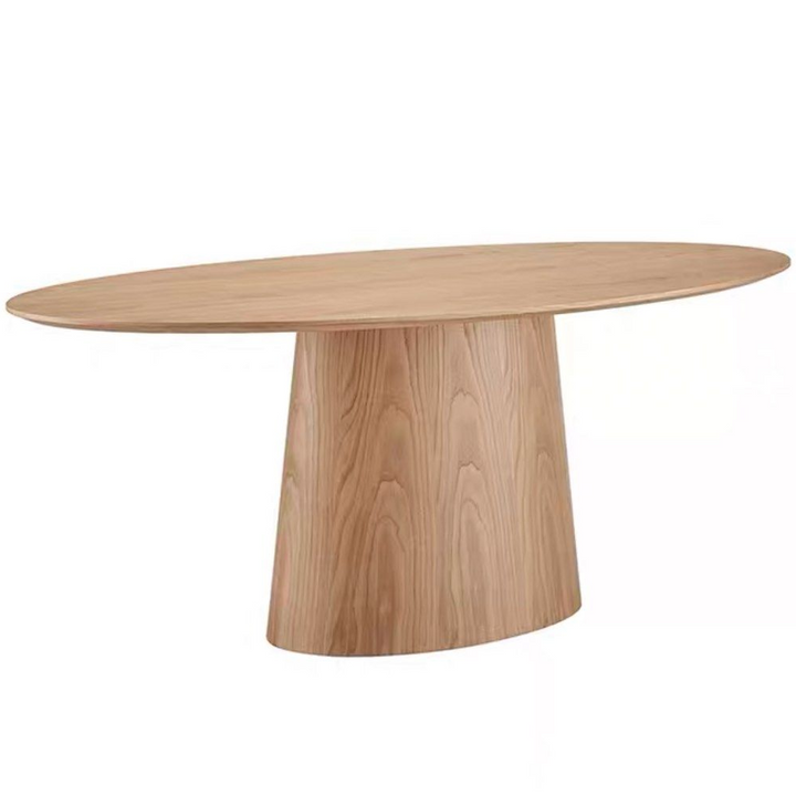 KAVIN Modern Solid Wood Oval Dining Table