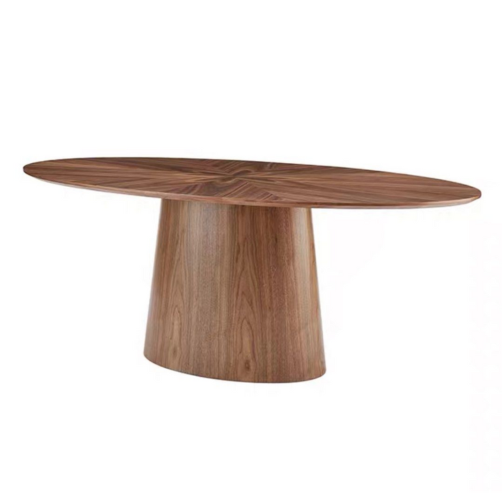 KAVIN Modern Solid Wood Oval Dining Table