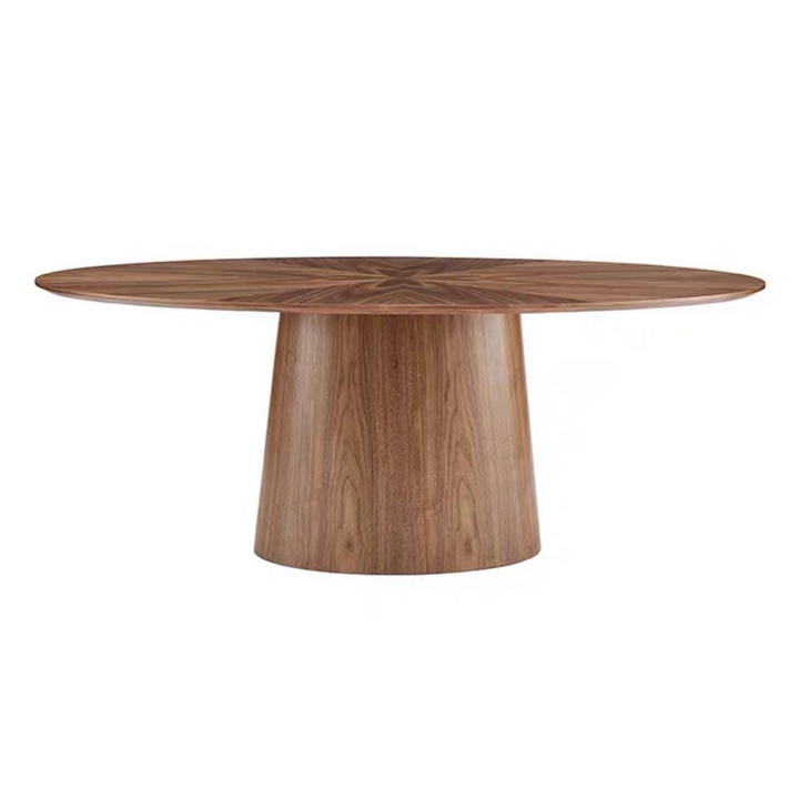 KAVIN Modern Solid Wood Oval Dining Table