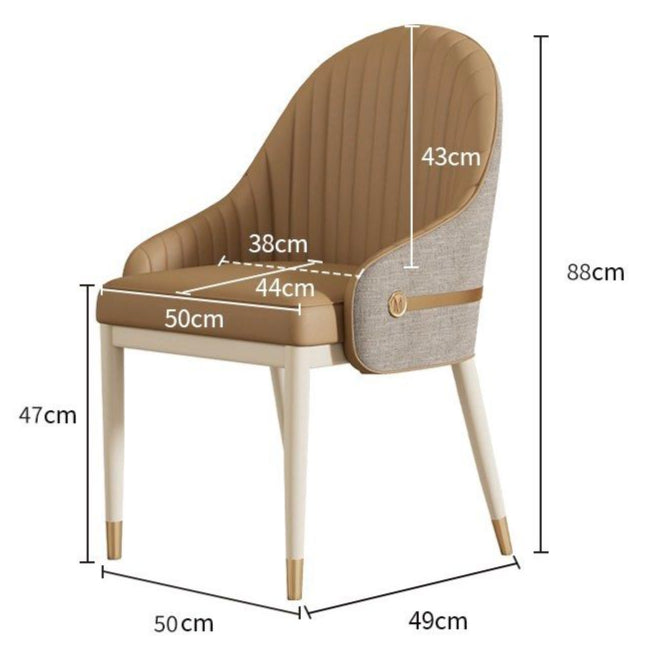 MORDO Modern Leather Dining Chair