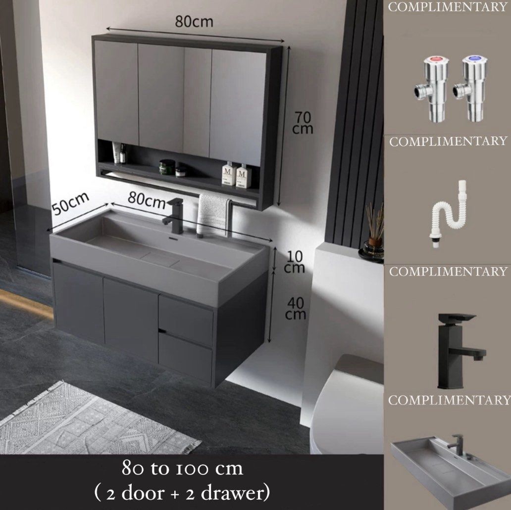JO Modern LED Bathroom Vanity