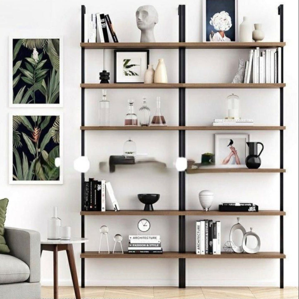 DRAY Industrial Solid Wood Ladder Display Shelf – Radical Homes