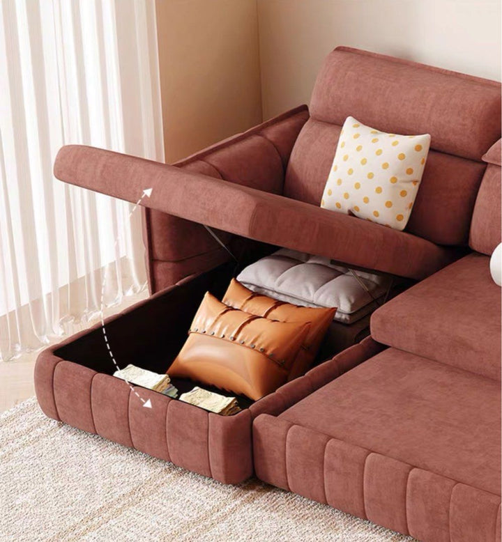 LUMIRA Scratch Resistant Storage Sofa Bed