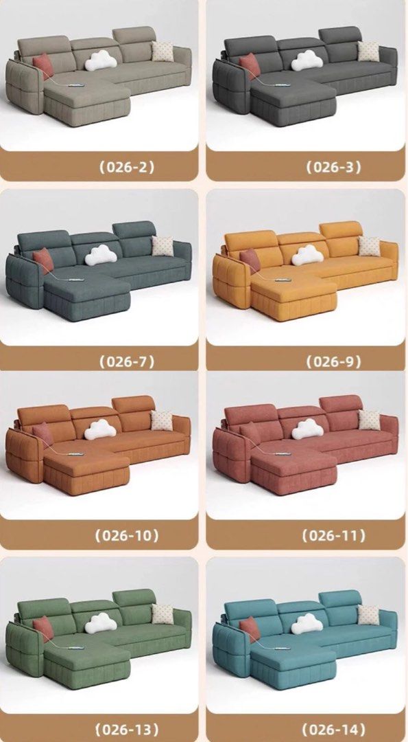 LUMIRA Scratch Resistant Storage Sofa Bed
