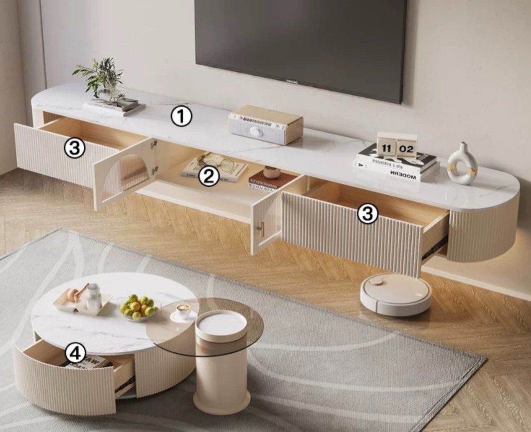 KENDALL Modern Floating TV Console
