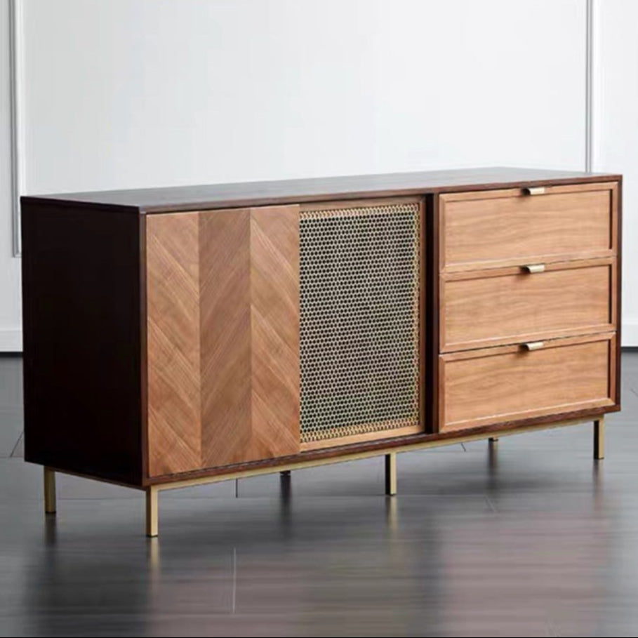 BOVIET Mid-Century Solid Wood Sideboard