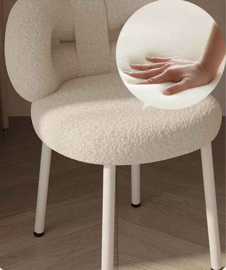 JODLS Modern Boucle Vanity Chair