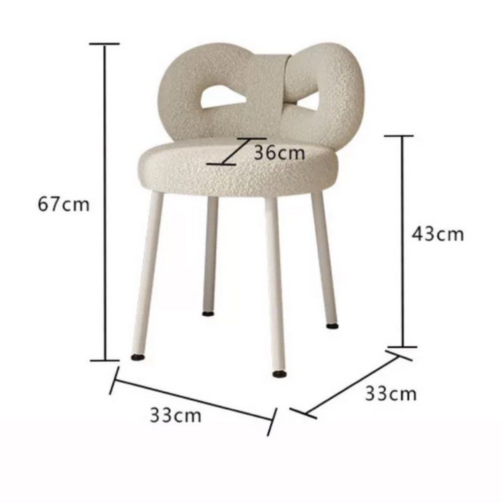 JODLS Modern Boucle Vanity Chair