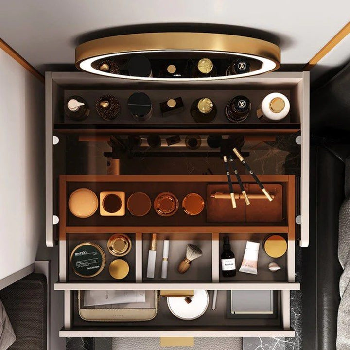 JOEY Makeup Vanity Set With Stool & Mirror