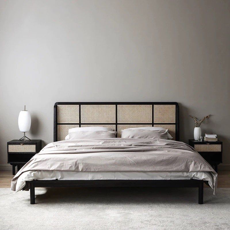JOHNA Vintage Rattan Bedframe