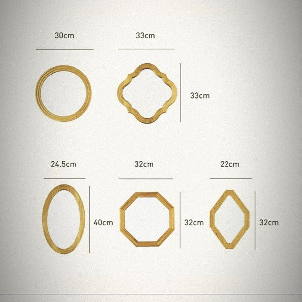 JOKIK Solid Wood Frame Wall Mirrors