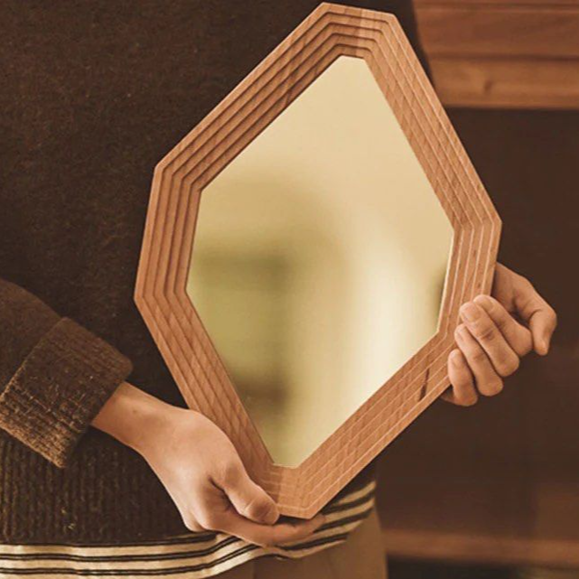 JOKIK Solid Wood Frame Wall Mirrors