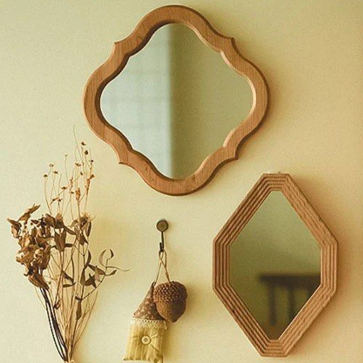 JOKIK Solid Wood Frame Wall Mirrors