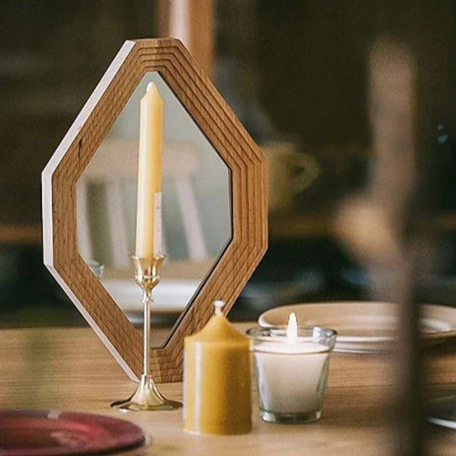 JOKIK Solid Wood Frame Wall Mirrors