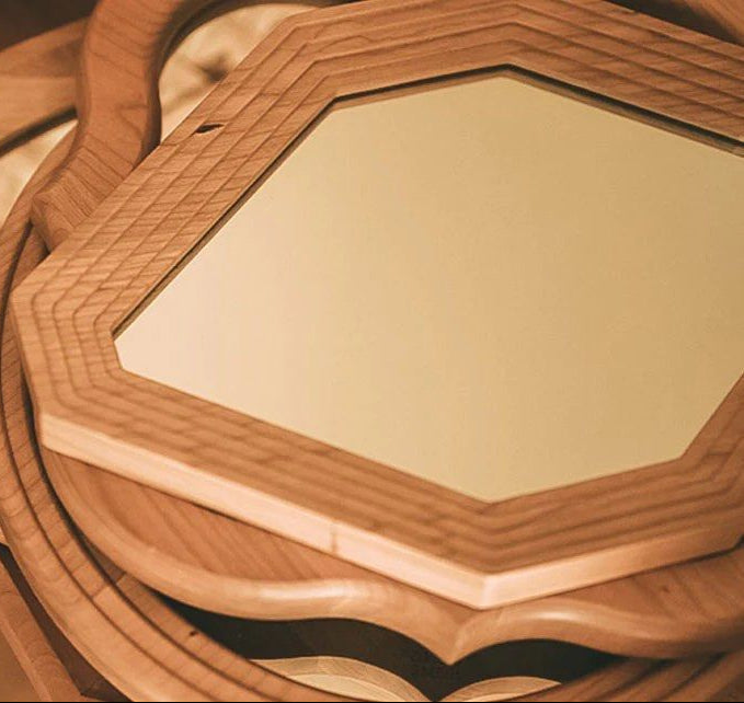 JOKIK Solid Wood Frame Wall Mirrors