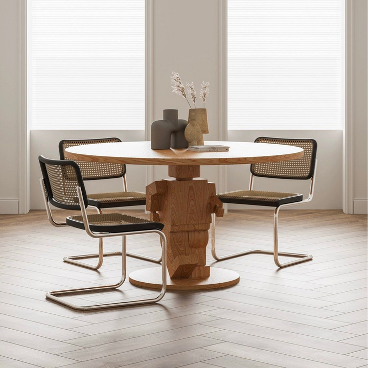 QUILL Modern Solid Wood Round Dining Table
