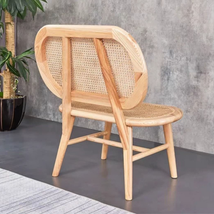 LILOU Vintage Rattan Dining Bench