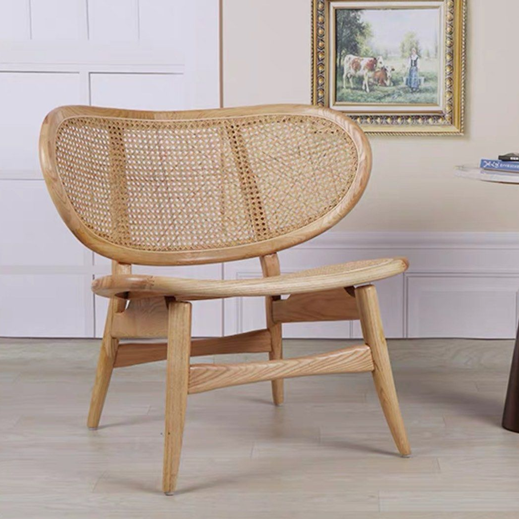 LILOU Vintage Rattan Dining Bench