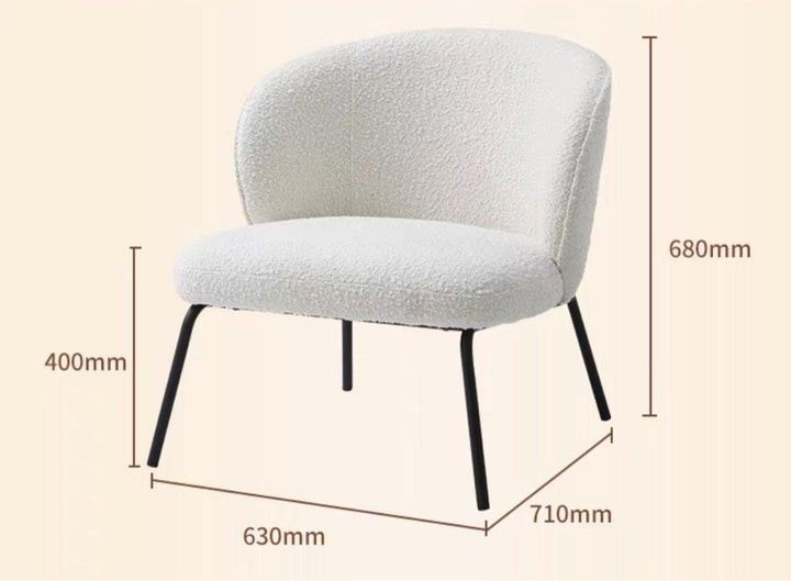 LORI Modern Boucle Leisure Chair