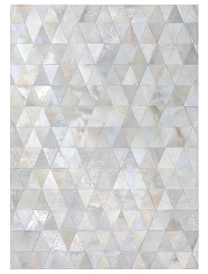 ALICIA Modern Cowhide Leather Rug