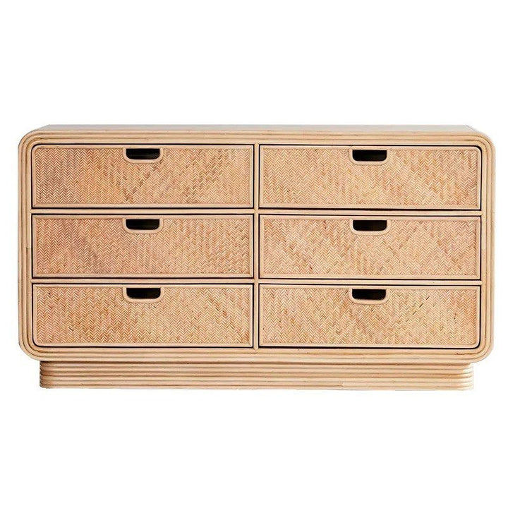 ANA Rustic Rattan Chest Of Drawers