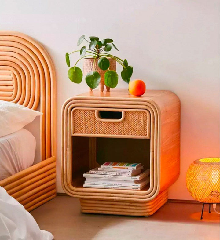 ANA Rustic Rattan Chest Of Drawers