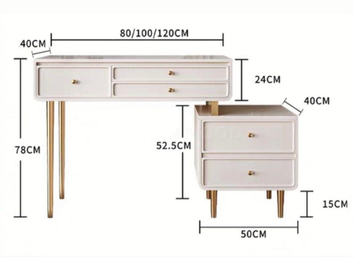 JOURE Modern Vanity Table Set