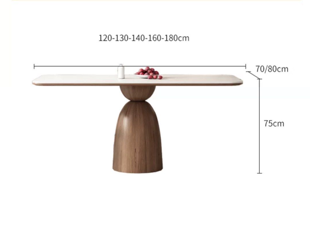ITANO Japandi Sintered Stone Dining Table