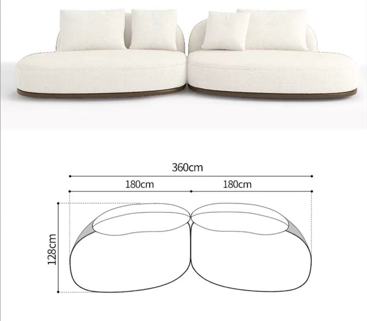 AZUMA Japandi Fabric Sofa