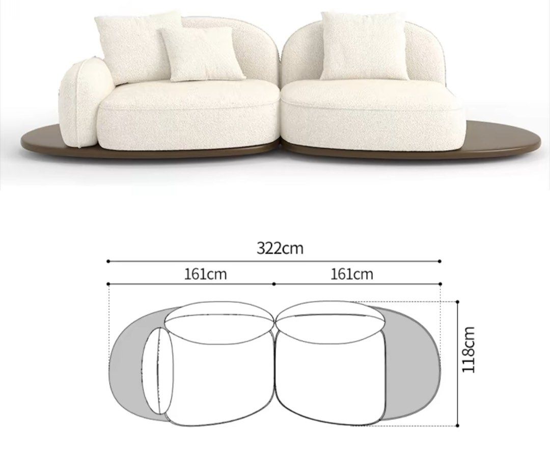 AZUMA Japandi Fabric Sofa