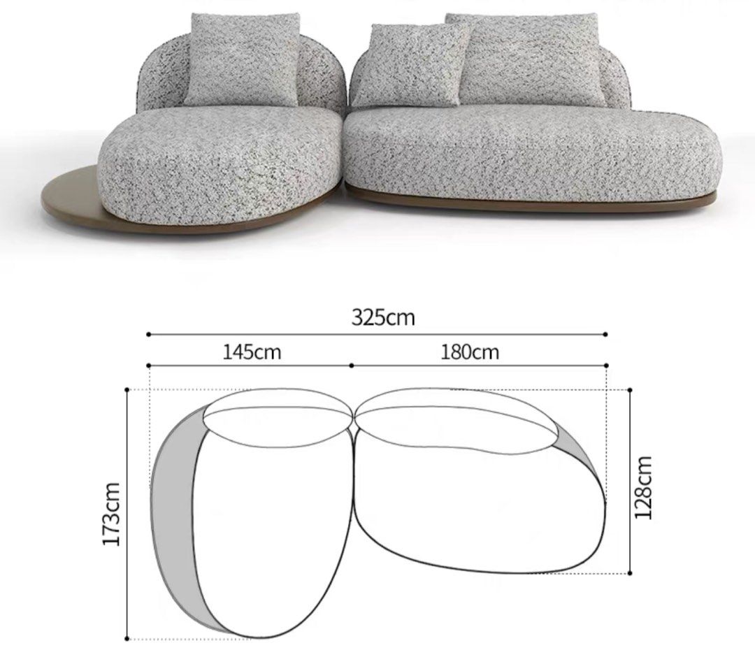 AZUMA Japandi Fabric Sofa