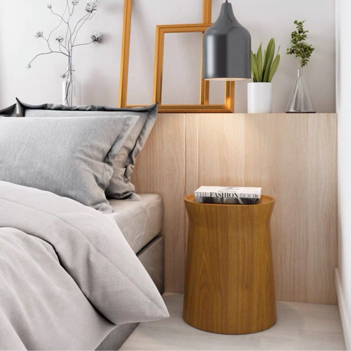 JROCIA Rustic Solid Wood Side Table
