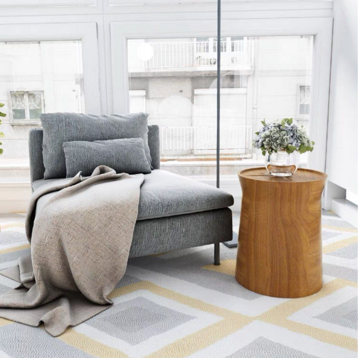 JROCIA Rustic Solid Wood Side Table