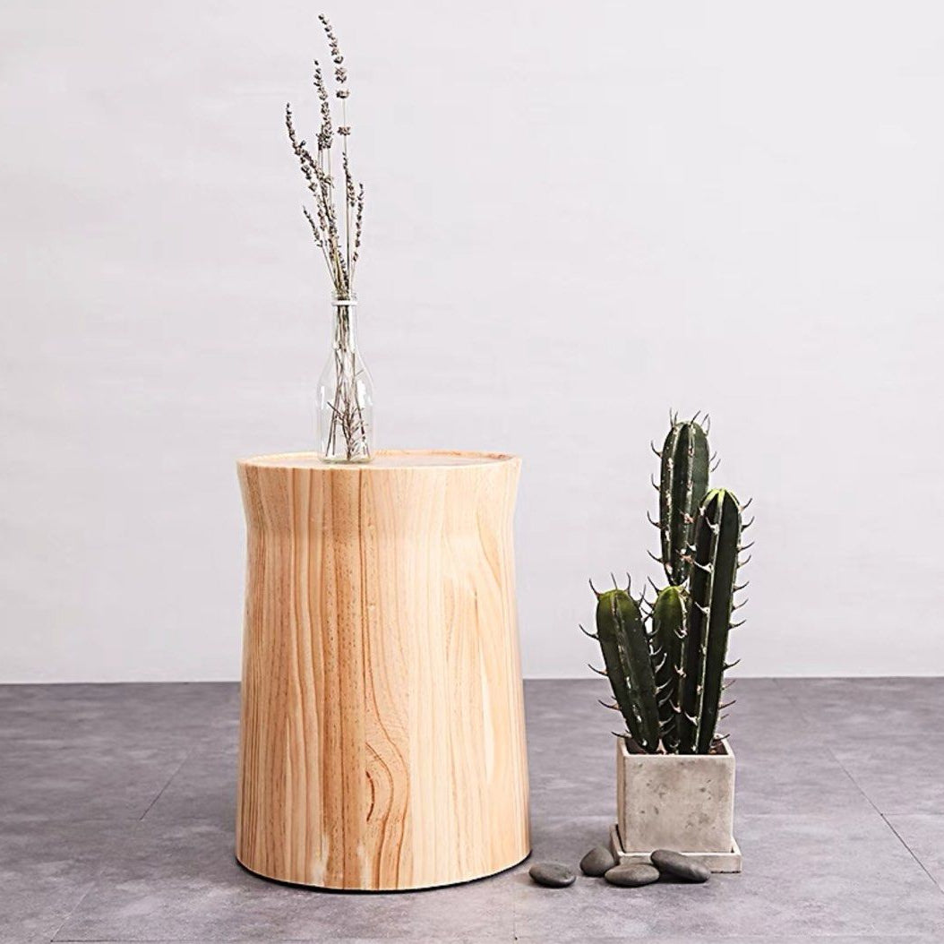 JROCIA Rustic Solid Wood Side Table
