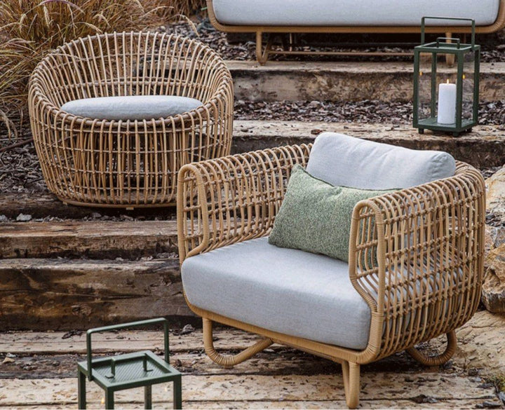 MELTIA Modern Outdoor Rattan Sofa