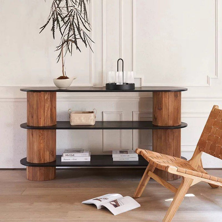 LASHLE Wabi Sabi Solid Wood Console Table
