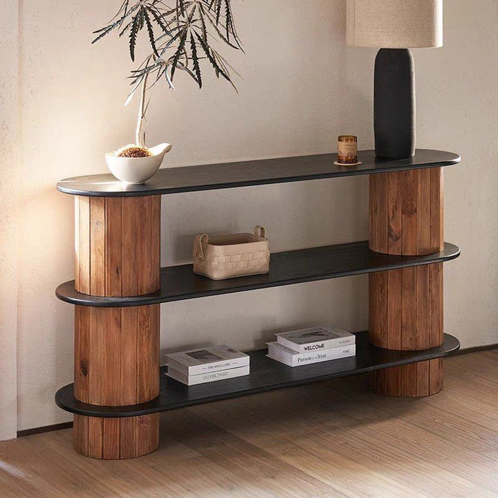 LASHLE Wabi Sabi Solid Wood Console Table