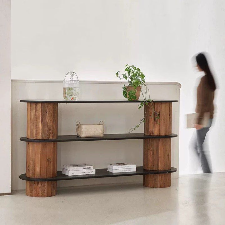 LASHLE Wabi Sabi Solid Wood Console Table